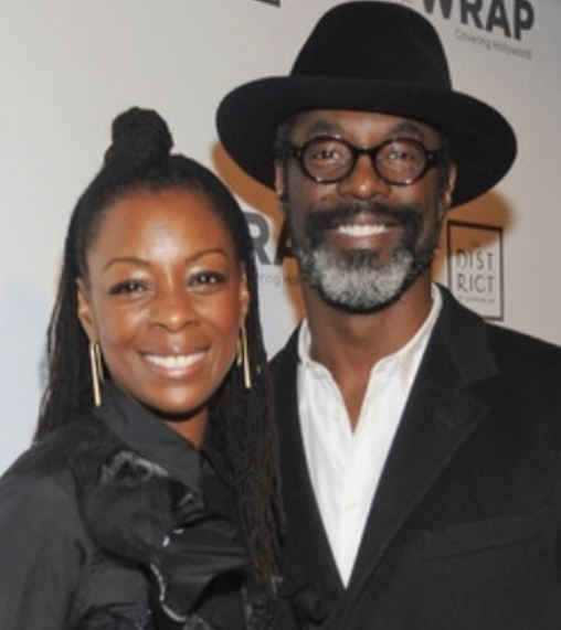 Jenisa Garland with her husband Isaiah Washington on the Red Carpet